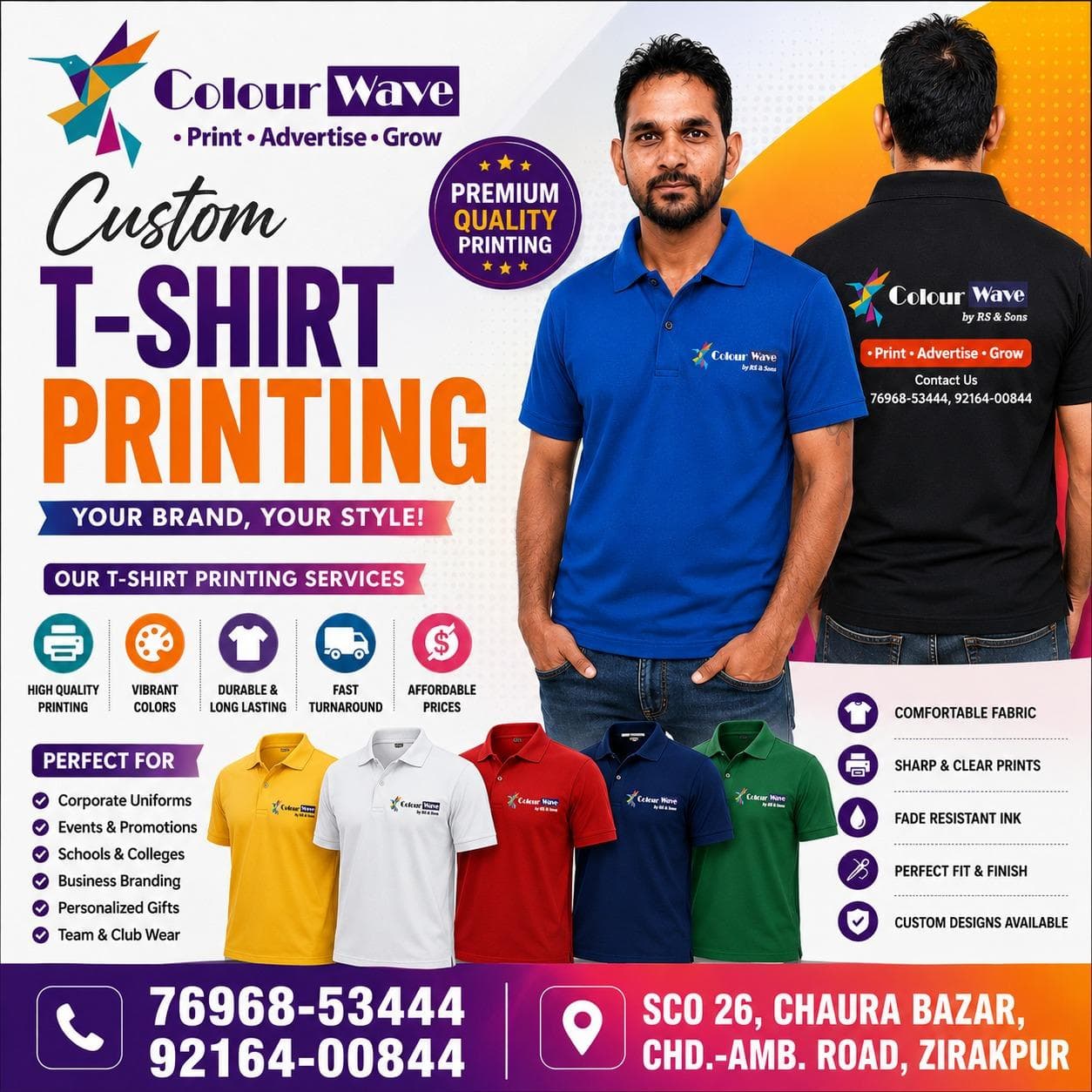 Custom apparel printing